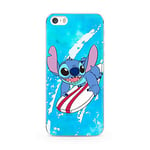 ERT GROUP mobile phone case for Apple Iphone 5/5S/SE original and officially Licensed Disney pattern Stitch 003 optimally adapted to the shape of the mobile phone, case made of TPU