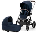 Nyfødtpakke, Cybex Balios S Lux ink. Cot S Lux - ocean blue