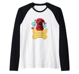 Official Clifford The Big Red Dog | Classic Book Movie Merch Raglan Baseball Tee