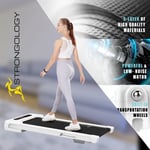 Homeology MOTIONIC 1-8km/h Adjustable Speed Slim 2.0HP Bluetooth White Treadmill