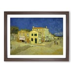 Vincent Van Gogh The Yellow House Classic Painting Framed Wall Art Print, Ready to Hang Picture for Living Room Bedroom Home Office Décor, Walnut A2 (64 x 46 cm)