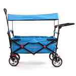 Fuxtec Chariot Easy Cruiser Turquoise, L'Original, Chariot de Jardin Pliable pour Enfants, Transport, Plage, Ville, Forêt, à Tirer ou à Pousser, Capacité De Charge 75 kg