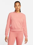 Nike Dri-Fit One Women'S Crew-Neck French Terry Sweatshirt - Red