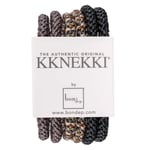 Kknekki Slim Hair Tie Bunt 4 6 st.