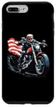 iPhone 7 Plus/8 Plus Motorcycle American Bike Cool Biker Trump Rider Cruiser Motorcycle Illustration No5 Case