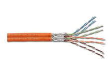 Digitus Professional Cat 7 Twisted Pair Installation Cable - Samlet Kabel - 100 M - Sftp - Cat 7 - Halogenfri, Solid - Oransje, Ral 2000