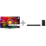 LG UR8100 65" 4K LED TV + LG S70TY 3.1.1 Soundbar Dolby Atmos -tuotepaketti