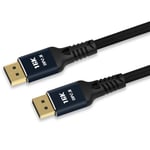 Tlily - Câble VidéO hd Displayport2.0 16K @ 60 Hz 80 Gbps D'Affichage Graphique pour pc Moniteur D'Ordinateur Portable 2 MèTres