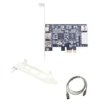 PCI-E 1X IEEE 1394A 4 Port(3+1) Firewire Card Adapter 1394 a PCIe with 62571