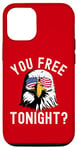 iPhone 14 Pro You free tonight? Funny Fourth of July Patriotic bald eagle Case