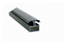 Profil de jonction porteur en h adaptable au polycarbonate 16/32mm en aluminium laqué - Coloris - Gris anthracite ral 7016, Longueur - 4 m - Gris
