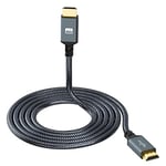 Twozoh Câble HDMI 4K 15M, Haute Vitesse 60HZ 18Gbps Nylon Tressé HDMI HDMI 2.0 Câble Compatible avec PS5, PS3, PS4, PC, Projector, 4K UHD TV/HDTV, Xbox