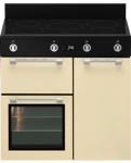 Beko 90cm Creme Freestanding Cooker with Induction Cooktop