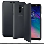 Genuine Samsung BlackFlip Wallet Case for Samsung Galaxy A6 PLUS + (2018)