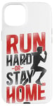 iPhone 15 Plus Running Runner Half Marathon Vintage Run Hard Or Stay Home Case