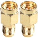 2X Prise Mâle sma Au Connecteur Adaptateur Coaxial rp-sma rf