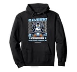 Gaming Penguin Video Game Graphic For Men Boys Women Kids Pullover Hoodie