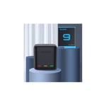 Telesin Batteriladdare med förvaring för batterier + microSD - Trippel - för GoPro Hero12/11/10/9 Black