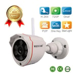 LCC® 720P 1,0 MP IP HD-kamera 6 LED 1/2 tum CMOS utomhussäkerhet Vattentät Night Vision 6 mm IR CUT HW0050