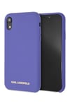 Genuine Karl Lagerfeld  Karl Silicone Impact Case for iPhone XR in Purple