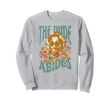 The Big Lebowski Dude Abides Floral Portrait Sweatshirt