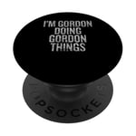 Je suis Gordon qui fait des choses drôles et vintage PopSockets PopGrip Adhésif