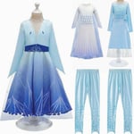 Kids Girls Frozen 2 Queen Elsa Cosplay Costume Party Fancy Dress Pants Gifts