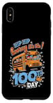 Coque pour iPhone XS Max 100 Days of School Bus Driver Kids Teacher Hooray 100