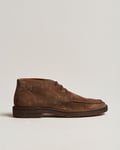 Drake's Crosby Moc-Toe Suede Chukka Boots Brown