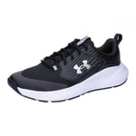 Under Armour UA Charged Commit TR 4 Baskets légères, chaussures de sport respirantes pour hommes, noir/gris anthracite/blanc