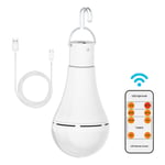 Usb Ampoule Rechargeable Avec Télécommande, 7W led Ampoules Batterie , E27 Tactile Dimmable Ampoule Avec Fonction de Synchronisation, Extérieur