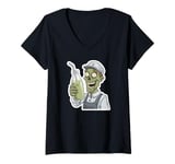 Womens Sour Milkman Undead Halloween design V-Neck T-Shirt