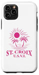 Coque pour iPhone 11 Pro Souvenirs de Saint-Croix usvi Îles Vierges américaines Rappel de vacances