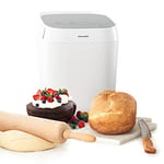 Panasonic SD-ZP2000WXE Machine à Pain Artisanale Crusty Loaf, Cuisson sans Gluten, Double Capteur de Température, 18 Programmes Automatiques, Blanc