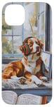 Coque pour iPhone 14 Plus Nova Scotia Retriever Toller Peinture chien amateur de musique