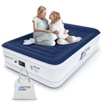 Active Era Luxury King Size Air Bed - Elevated Inflatable Air Mattress, Electric Built-in Pump, Raised Pillow & Structured I-Beam Technology, Height 56cm