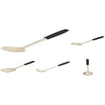 Salter Kitchen Tool Utensil Set, Including Slotted Spatula, Ladle, Solid Spoon, Slotted Spoon & Spaghetti Spoon, Hanging Hook for Easy Storage, Olympus Collection, Pearlised Gold