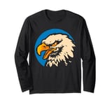 Retro Bald Eagle Bird American Animals Long Sleeve T-Shirt