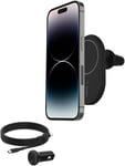 Belkin Boostcharge Wireless Charger, Magnetic Car Charger, Phone Mount Holder Co