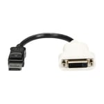 StarTech.com DP2DVI Videokabel adapter 0,24 M DisplayPort Dvi-D, sort