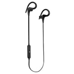 groov e Sports Clips - Wireless Earphones Designed for Active Use - Comfort Fit with Flexible Ear Hooks & Hand-Free Mic - Bluetooth Connectivity, USB Charging - 6hrs Audio Playback