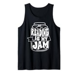 Reading Is My Jam Bookworm Reading Book Lover Librarian Tank Top