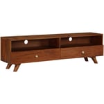 Meuble télé buffet tv télévision design pratique bois de récupération solide 140 cm