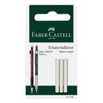 Faber-Castell 3-pack suddgummi radergummi refill till Grip 1345 / 1347 / Vario / Executive