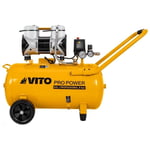 Vito - Compresseur d'air Sans Huile Silencieux 50 Litres 8 Bar 2CV 1.5KW 115 Psi