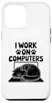 iPhone 12 Pro Max I Work On Computers Persian Longhair Cat Case