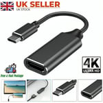 For Phone Android Type C to HDMI USB 3.1 Cable Adapter 4K HD TV Video Converter