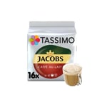 Kaffekapslar Tassimo Café Au Lait (kompatibla med Bosch Tassimo kapselmaskiner), 16 st.