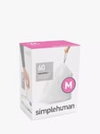 simplehuman Bin Liners, Size M, Three Packs of 20