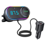 1 Pieces Car Bluetooth FM Transmitter Adapter Car Radio Bluetooth Hand-9111